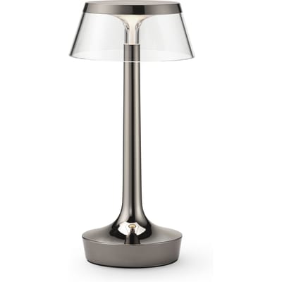 Flos Bon Jour Unplugged oplaadbare lamp Colour Tune - black chrome