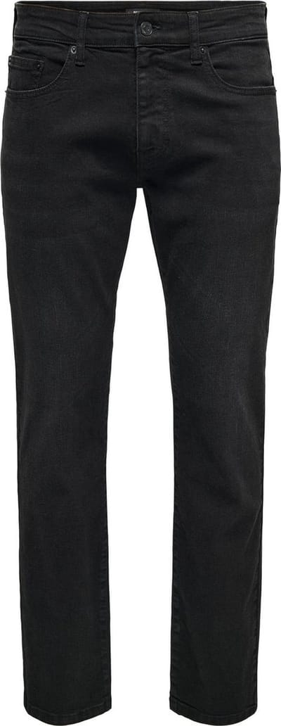 ONLY and SONS Jeans - ONSWEFT REGULAR BLACK 8638 MAT DNM NOOS - W29L32 tot W36L34 - voor Mannen - zwart