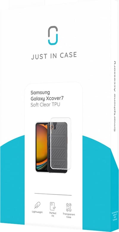 Just in Case hoesje geschikt voor Samsung Galaxy Xcover7 Hoesje Siliconen - Flexibele Case - Transparant