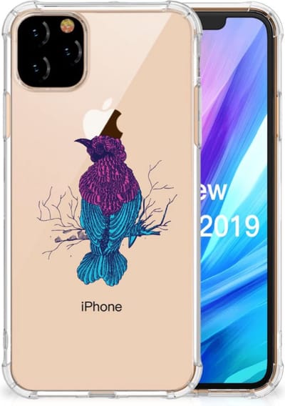 Back Cover voor Apple iPhone 11 Pro Max Stevig Bumper Hoesje Merel