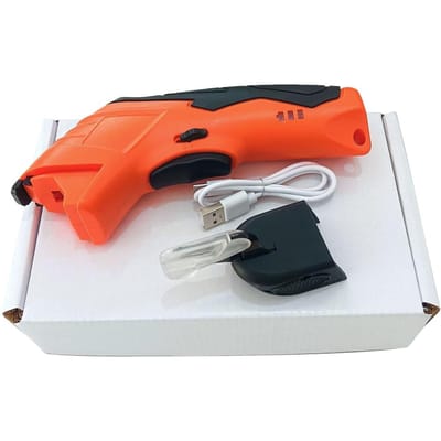 Handheld elektrische doeksnijder, draagbare stoffensnijmachine, kartonnen lederen tapijt, kunststoffen veelkleurig