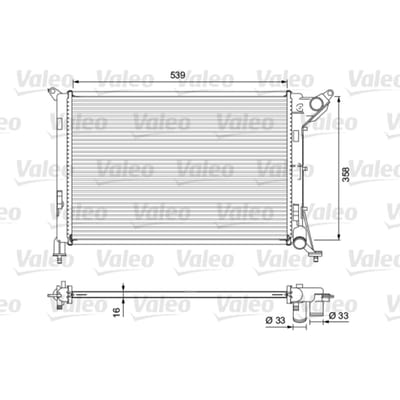 Radiator, motorkoeling VALEO 701730