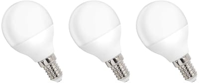 Spectrum LED Kogellamp E14 1W - 230V - 90 Lumen - 6000K Koud wit - Helder daglicht - Energiezuinig - 3 stuks