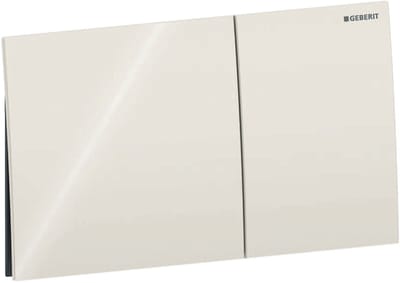 Geberit Sigma70 bedieningsplaat - 2-toets spoeling - rechthoekige knoppen - glas - zand grijs (beige)