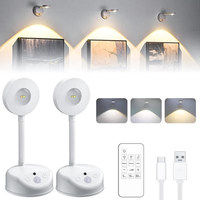 Draadloze LED Wandlamp met Bewegingssensor en Afstandsbediening - Oplaadbaar voor Binnen