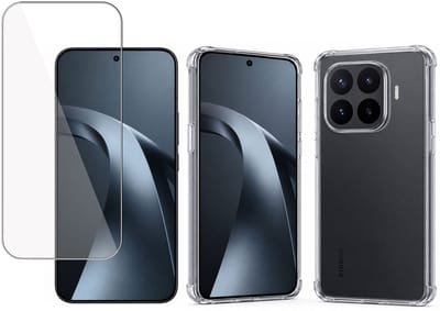 TechNow Hoesje + Screenprotector geschikt voor Xiaomi 17T Hoesje Screenprotector - Tempered Glass - Extreme Shock Case Transparant