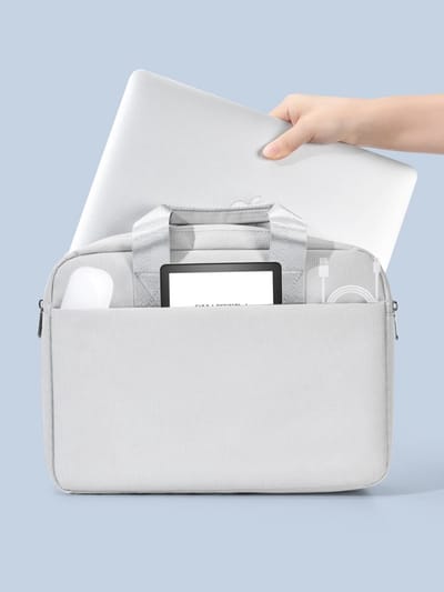Daity Laptoptas - waterdichte beschermhoes - zakelijke aktetas voor mannen en vrouwen - geschikt voor 17 - 3-inch laptops/tablets - grijs.