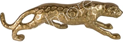 Colmore - Beeld - Dierenbeeld - Luipaard - Panter - XL - Goud - Aluminium - 74x15x20cm