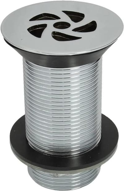 Wastafelsifon Met Rooster en Overloop Aansluiting 1 1/4" (32mm) - Inclusief Metalen Borgmoer