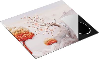 Chefcare Inductie Beschermer 3D Illustratie Hert - Abstract - 60x50 cm - Afdekplaat Inductie - Kookplaat Beschermer - Inductie Mat