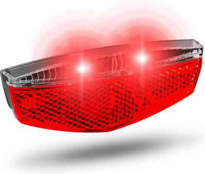 LED Achterlicht voor Bagagedrager met Standlichtfunctie - Zwart