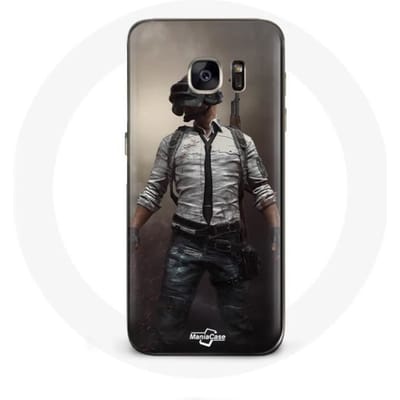 Hoesje - PUBG - Samsung Galaxy S7 - Flexibel - Zwart - Videogames