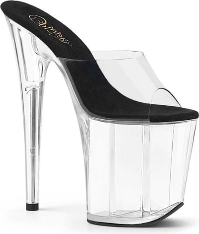 Pleaser - FLAMINGO801 Muiltjes - Paaldans schoenen - 40 shoes - Transparant