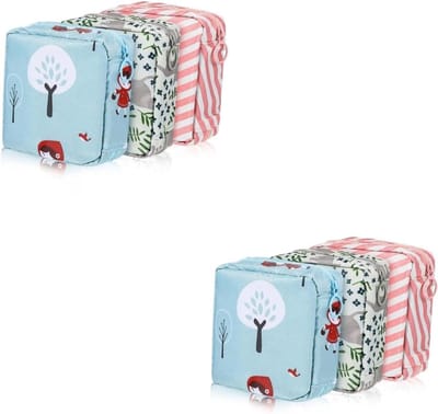 Opbergtas Maandverband - Periodezakje - Hygiënisch Opbergen - Compact Ontwerp - 13 x 13 cm - Multicolor