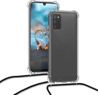 Hoesje Geschikt Voor Samsung Galaxy S10 Lite 2020 Hoesje transparant silicone met Koord - Galaxy S10 Lite 2020 Koord hoesje draagkoord TPU backcover - Zwart