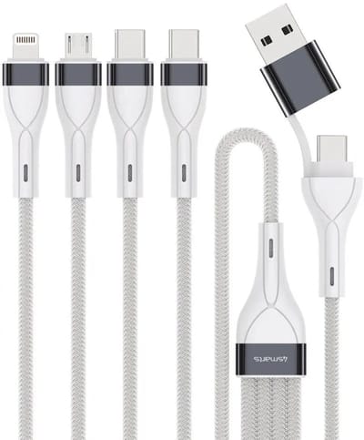4smarts | 4in2 Multi oplaadkabel 25cm | Wit