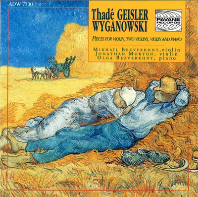 Mikhaïl Bezverkhny, Jonathan Morton, Olga Bezverkhny - Geisler-Wyganowski: Pieces for Violin, Two Violins, Violin and Piano (CD)
