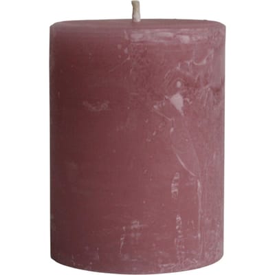 PTMD - Kaars Rustic Outdoor - Roze - 15x15x20cm