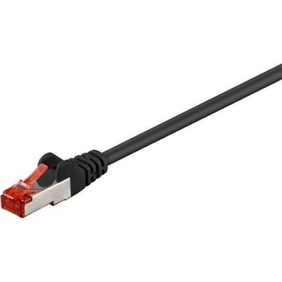 Nedis CAT6 Netwerkkabel - RJ45 Male - RJ45 Male - S/FTP - 20.0 m - Rond - LSZH - Zwart - Polybag
