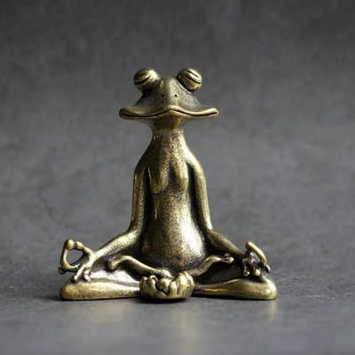 Retro koperen wierookhouder Zen kikker ornamenten massief puur koper kikker thee huisdier wierookhouder ornamenten