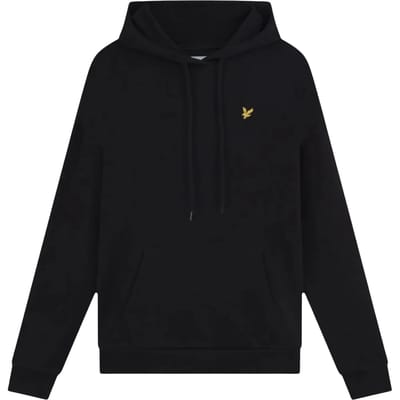 Lyle & Scott - Heren Hoodies Brushed Hoodie - Zwart - Maat M