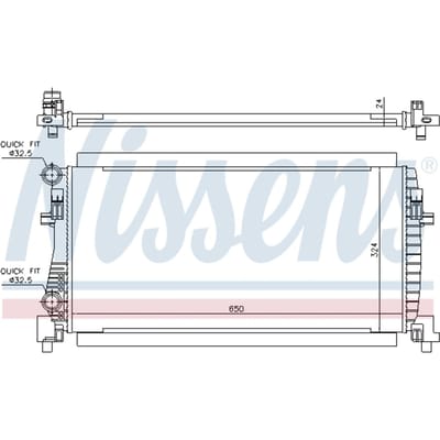 Radiator, motorkoeling NISSENS 65317