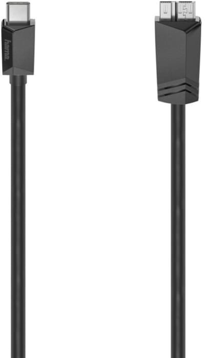 Hama USB-C-kabel USB-C-stekker - Micro-USB-st. USB 3.2 Gen1 5 Gbit/s 0,25 M
