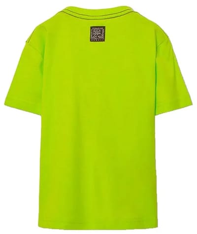 Boboli 623034 T-shirt Met Korte Mouwen Groen,Geel 8 Years Jongen