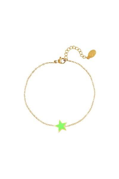 Stainless steel bracelet star - Armbanden- Groen- yehwang- Moederdag cadeautje - cadeau voor haar - mama