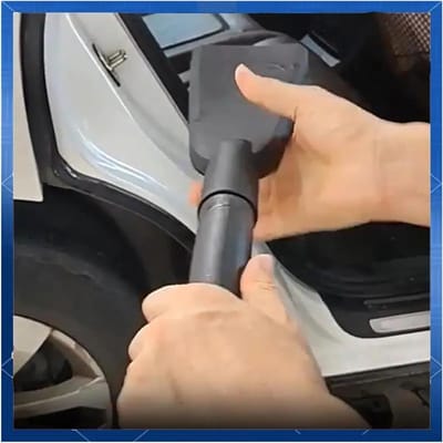 Verlengslang Stofzuiger - Flexibele slang - Auto interieur reinigen - Perfecte compatibiliteit - 10 cm - Zwart