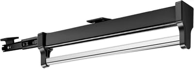 Verstelbare kledingstang voor het ophangen van kleding, telescopische kledingrail, multifunctionele kledingoplossing (292 mm, zwart)