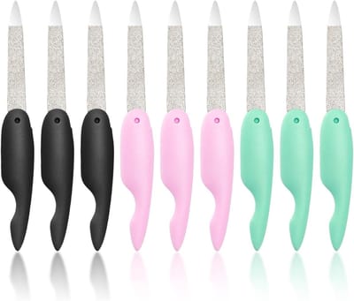 Nagelvijlen Set - Manicure Gereedschap - Nagelverzorging Thuis - Opvouwbaar Design - 9 Stuks - Multicolor