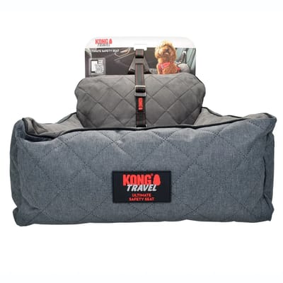 KONG Ultieme autostoel met veiligheidslijn Gr.M: 51x65x21cm hond