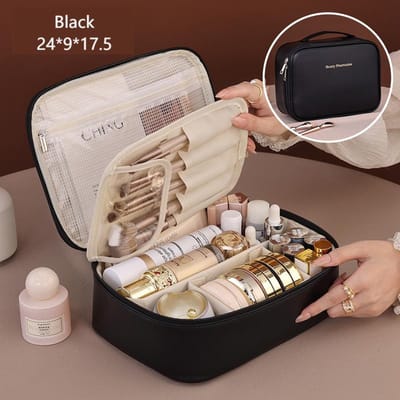 Grote Cosmetic Organizer met Compartimenten XL – Black