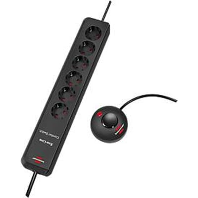Brennenstuhl 1159450616 Stekkerdoos met schakelaar 6-voudig Antraciet Randaarde stekker 1 stuk(s)