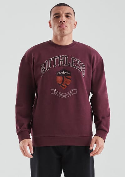 Verbleekte katoenen sweatshirt met print QS