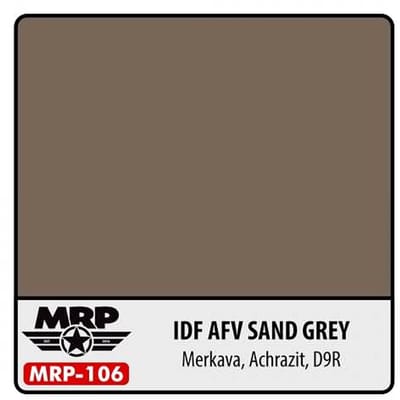 Mr. Paint MRP-106 - Idf Afv Sand Gray – 30 ml verf voor Airbrush & Detailwerk