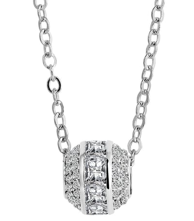 AKZENT Akzent dames ketting met hanger "Francesca" aus 925 Sterlingzilver, gerhodineerd, duurzaam