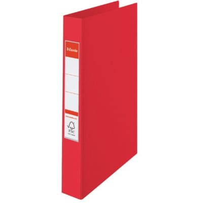 Esselte Vivida Duurzame Kunststof 2-Rings Ringband voor 190 A4 Vel - Rugbreedte van 42mm - Rood