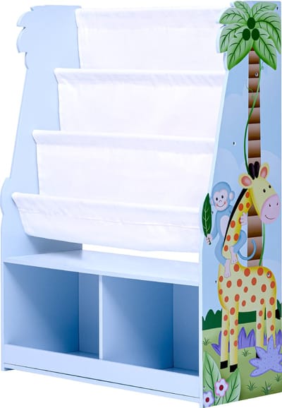 Teamson Kids Houten Boekenkast Voor Kinder - Kinderslaapkamer Accessoires - Zonnige Safari Ontwerp