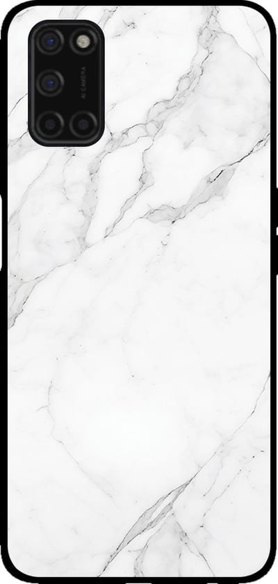 Smartphonica Telefoonhoesje voor OPPO A52 / A72 4G / A92 met marmer opdruk - TPU backcover case marble design - Wit geschikt voor Oppo A52;Oppo A72;Oppo A92