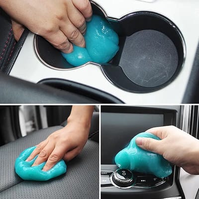 DW4Trading Schoonmaak Gel Voor Toetsenbord Auto Interieur - 70 Gram - Blauw