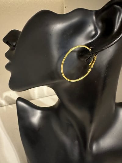 oorringen goudkleurig 3,5 cm | | Make up | Parfum | Moederdag | Verjaardagscadeau| Cadeautje| Valentijnsdag| Kado | sieraden | vaderdag | oorbellen | oorsieraden