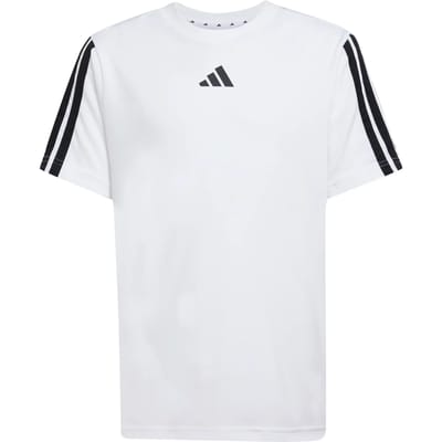 Adidas Train Essentials 3 Stripes T-shirt Met Korte Mouwen Wit 13-14 Years Jongen