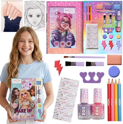 WOW Generation Make-up en manicureset voor meisjes, cosmeticaset voor kinderen