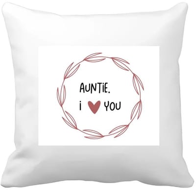 Akyol - auntie i love you Kussen hoes - Tante - de liefste tante - verjaardagscadeau - verjaardag - cadeau - cadeautje voor tante - tante artikelen - kado - geschenk - gift - 40 bij 40 cm