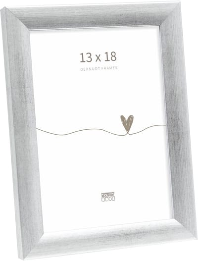 Deknudt Frames fotolijst S54SD3 - brushed zilverkleur - hout - 13x18cm