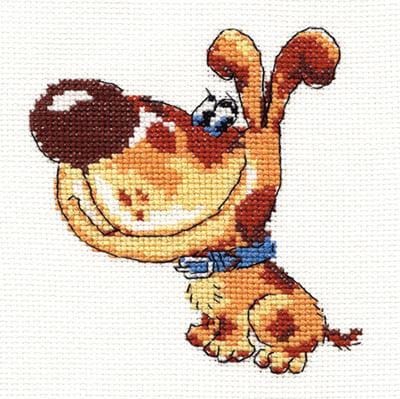 Borduurpakket Hond Dick - Alisa