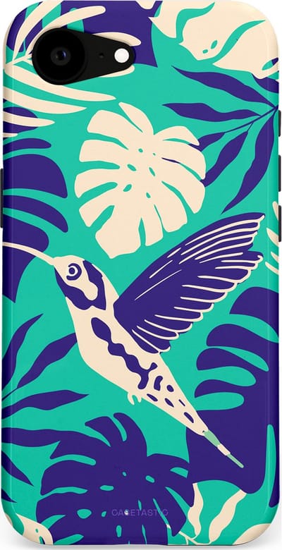 Casetastic Hoesje Geschikt voor Apple iPhone 16e Magsafe - Stijlvolle Beschermende Duo-layer Case - Paradijs Kolibrie