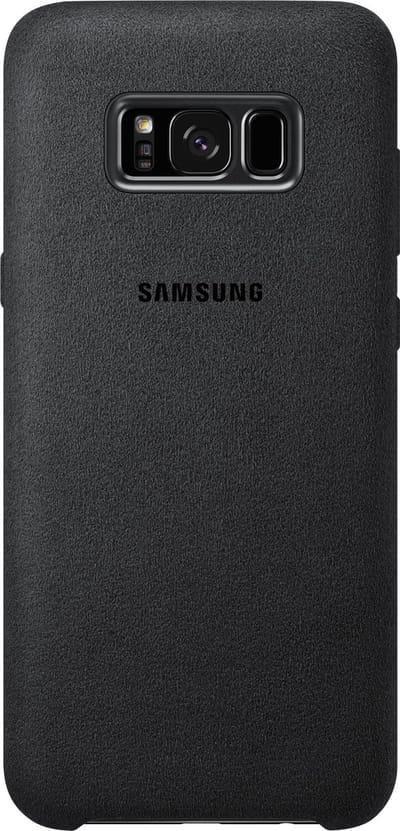 Samsung Galaxy S8+ Hoesje - Alcantara Cover - Donker Grijs